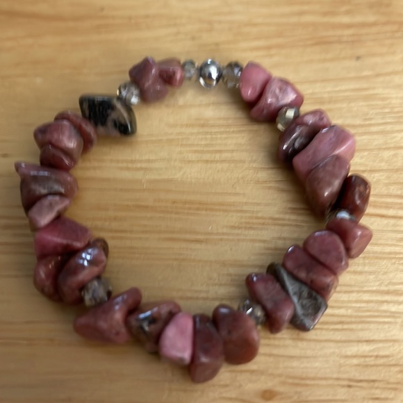 😀 BRACELET 5” NWOT GIRL’s Hand Crafted Myself June 2022 Rose Pink Beauty - Picture 4 of 4